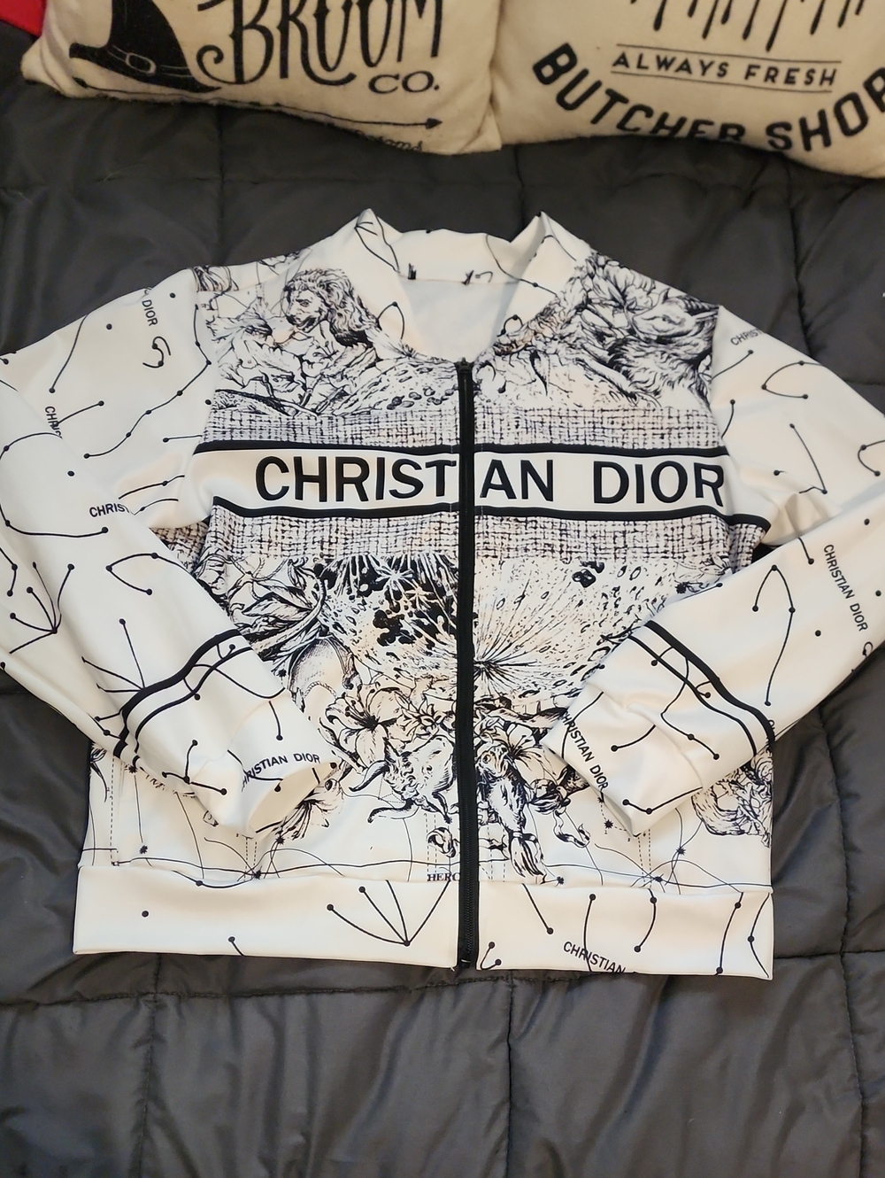 Christian Dior Zip Up Thin Jacket Size Small - READ AD